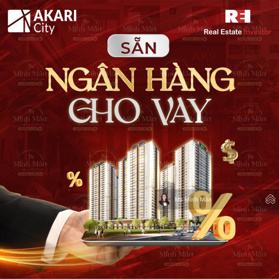 Bán căn hộ Akari City Nam Long, 2 phòng ngủ, có sổ hồng công chứng nhận nhà ngay, ngân hàng cho vay