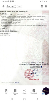 Bán đất MT 467 Hoàng Văn Thái, Q. Liên chiểu, DN, rẻ nhất thị trường