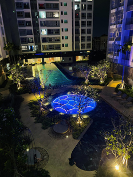 Cho thuê Happy One Central căn 2PN view hồ bơi cực chill, hướng Nam gió mát, full nội thất mới 100%