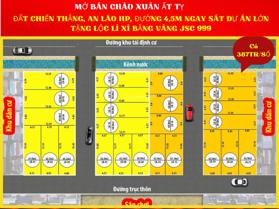 Bán đất khai xuân lộc lá tràn ngập có 387tr/sổ tặng 1 chỉ vàng tiền lộc, đường r = 5m ngay cầu Khuể