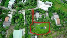 Đất vườn 773m2 sổ hồng riêng. Thị trấn Tân Túc, Bình Chánh