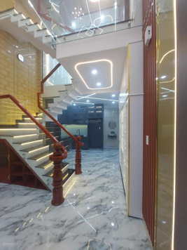 Nhà 50/4 đường Số 14 Lê Văn Quới giáp Tân Phú 4x13m lửng 3 lầu 6PN full nội thất