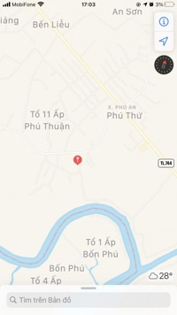Bán đất xã Phú An, Bến Cát, cách sông SG 150m, 20 x 59,3 = 1.186m2, Tết giảm giá gấp 1 tỷ còn 12 tỷ