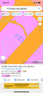 Bán đất mặt tiền kinh doanh DT 82m2 nở hậu 5,6m sẵn 60m2 thổ cư