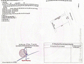 Cần bán lô mặt tiền kẹp cống Sơn Thuỷ 8, TTHC quận Ngũ Hành Sơn.