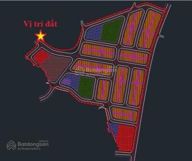(Sẵn sổ) S = 164.5m2 (mặt tiền 6.94m) - đối diện và chung trục đường chính khu dân cư đấu giá
