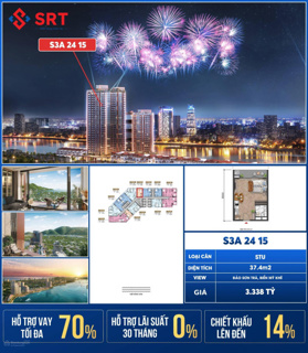 Căn studio độc quyền toà S3 dự án Symphony view biển Mỹ Khê, Đà Nẵng giá gốc 3,3 tỷ