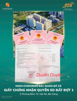 Bảng hàng shophouse vip nhất dự án Evergreen Bắc Giang, giá trực tiếp chủ đầu tư