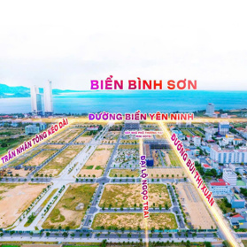 Lô góc 2 mặt tiền đường Bùi Thị Xuân 21m duy nhất tại Bình Sơn Ocean Park cách biển 200m