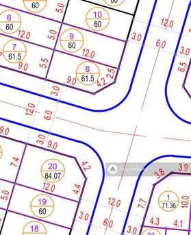 Lô góc Đông Nam 61,5m2 siêu hiếm tại TĐC 9,2ha - Thành Tô