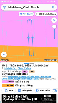 Đất dân mặt nhựa Cao Bá Quát Bình Phước cách QL13 chỉ 90m
