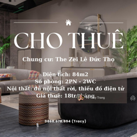 Cho thuê luôn và ngay căn hộ The Zei full đồ 2N - 2vs. LH em Trang 0868 678 694