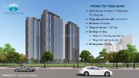 Định cư Romania cần cắt lỗ căn hộ chung cư đẹp, 2PN, 2WC, 53,6m2 tại Vũng Tàu Pearl, 2,15 tỷ