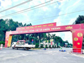 Bán sào MT KD (5x50m= 250m2) full SHR 100m2 TC, sát chợ, trường 1,2,3, (KCN Becamex) tổng 390 triệu