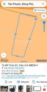 Bán đất xã Tân Phước, Đồng Phú, Bình Phước