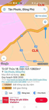 Bán gấp gần 12.800 m2 tại xã Tân Phước, Đồng Phú