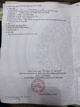 Chính chủ bán đất tại Ấp Suối Cát, Cửa Dương, Phú Quốc, giá siêu hời