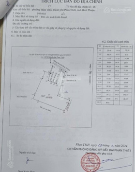 Cần bán 16, 847,2m2 đất mặt tiền đường, Huỳnh Thúc Kháng, giáp với mặt biển
