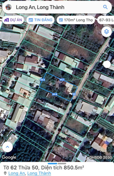 [38m x 43m] 1600m2, có 300m2 thổ cư, xã Long An, Long Thành, mặt trước sân bay full hồng, rất đẹp