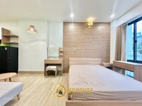 Cho thuê căn hộ ban công 40m2, full nội thất cao cấp mới. An toàn PCCC, khu cầu Bông giáp quận 1