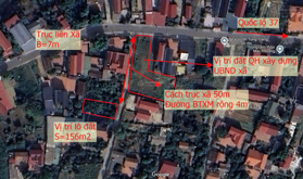 Bán lô đất nền rộng 156,2m2 (Đất ở nông thôn 90m2 và cây lâu năm 66,2m2, đến năm 2043) chính chủ