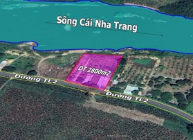 Bán đất mặt tiền đường TL2 Diên Thọ, Diên Khánh view Sông Cái Nha Trang 💥💥💥