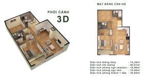 Chính chủ bán căn 2 ngủ chung cư Booyoung Mỗ Lao