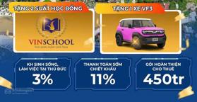 Tặng 2 chỉ vàng lộc đầu năm, 2PN 80m2 siêu rẻ chỉ 4,1 tỷ. Chiết khấu 14%, tăng VF3- Vinhomes Quận 9