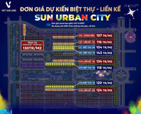 Bán shophouse Sun Urban City, 107 triệu/m2, 60m2, Phường Lam Hạ, Phủ Lý, Hà Nam, giá tốt