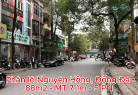 🏡 BÁN NHÀ PHÂN LÔ NGUYÊN HỒNG, ĐỐNG ĐA – 88M² – MẶT TIỀN 7.1M – KINH DOANH – Ô TÔ TRÁNH 🏡