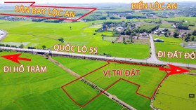 “🔥 CƠ HỘI ĐẦU TƯ ĐẤT NỀN ĐẤT ĐỎ - MẶT TIỀN QUỐC LỘ 55 🔥”