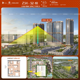 Quỹ căn VIP 2N độc quyền dự án The LakeSide CĐT Masteries Homes tại Vinhomes Ocean Park