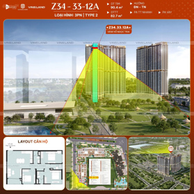 Quỹ căn 3PN VIP độc quyền dự án The Lakeside CĐT Masteries Homes tại Vinhomes Ocean Park