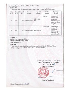 BÁN NHANH MẶT TIỀN VÕ VĂN HÁT CHỈ p.Long Trường 65tr/m2