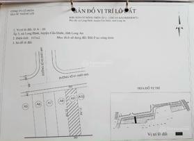Bán đất full thổ cư 100%, 107m2: 5x22m tại đường Phan Văn Mãng, xã Long Định, Cần Đước, Long An