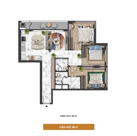 SUN SYMPHONY ĐÀ NẴNG – CĂN HỘ ĐẲNG CẤP VIEW TRIỆU ĐÔ 3 PN S3A0603A