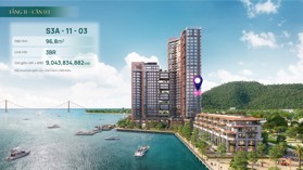 Duy nhất 3 căn độc quyền bao đẹp, bao rẻ thị trường. Căn góc 3PN 98,3m² view cầu sông Hàn