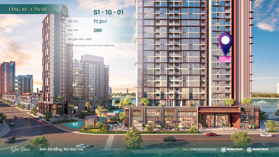 Căn 71.2m2 (2PN) Full giá 4.544 TỶ - SUN SYMPHONY đối điện đài bắn pháo hoa quốc tế Đà Nẵng 