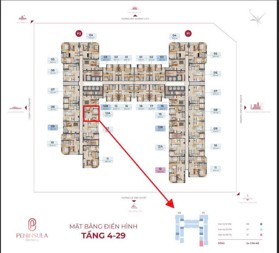 Bán căn 2PN PENINSULA view sông, và pháo hoa Đà Nẵng 62.7m2 