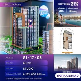 CĂN STUDIO VIEW SÔNG HÀN - SUN SYMPHONY TÒA S1 GIÁ TỐT  S11708