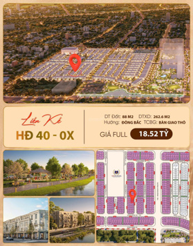 Căn 88m2, 96m2 giãn xây giá tốt phân khu hừng đông gần công viên Vinhomes Đan Phượng Wonder City