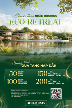 Booking để nhận ưu đãi lên đến 200 triệu tại dự án ECO Reatreat, Lh: 0973 563 123 e Sương