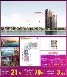 Chiết khấu 21% duy nhất trong Tháng 3 - Căn hộ 5* SUN SYMPHONY mặt sông Hàn Đà Nẵng