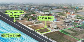 Đất biển Quất Lâm giá rẻ nhất thị trường ngay cạnh quảng trường biển công viên cây xanh phố đi bộ
