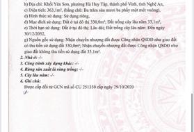 Cần bán lô đất mặt đường kinh doanh đường Hải Thượng Lãn Ông phường Hà Huy Tập thành phố Vinh