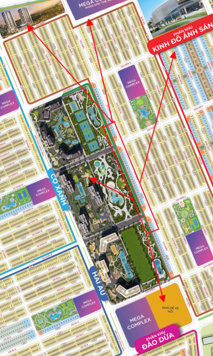 Siêu biệt thự TM Sao Biển OCP2 - 2 mặt tiền đối diện công viên 7,5ha, 9 tòa chung cư, đường 20m