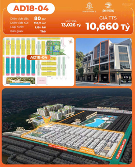 Chỉ với 2,6 tỷ sở hữu ngay biệt thự liền kề tại Vinhomes Ocean Park 3 số lượng hữu hạn