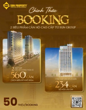 NHẬN ĐẶT CHỖ CHỈ TỪ 50TR/VỊ TRÍ CHO 2 DỰ ÁN SUN GROUP HOT NHẤT 2025  