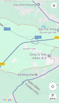 Chính chủ bán nhanh 175,5 m2 - 3,5 tỷ đất thôn Trại Vòng xã Quang Sơn, TP Tam Điệp, Ninh Bình