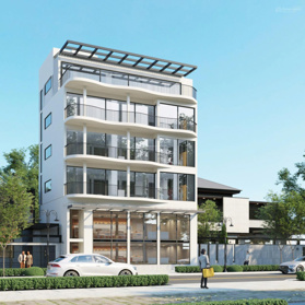 Cho thuê toà nhà 6 tầng, DT 200m2, MT 14m, thuê tất cả làm văn phòng, nhà hàng MP Xuân Diệu